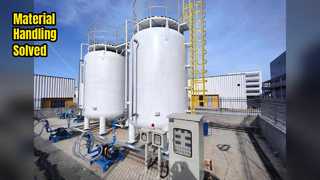 Outdoor Oil Tank Material Handling Solution